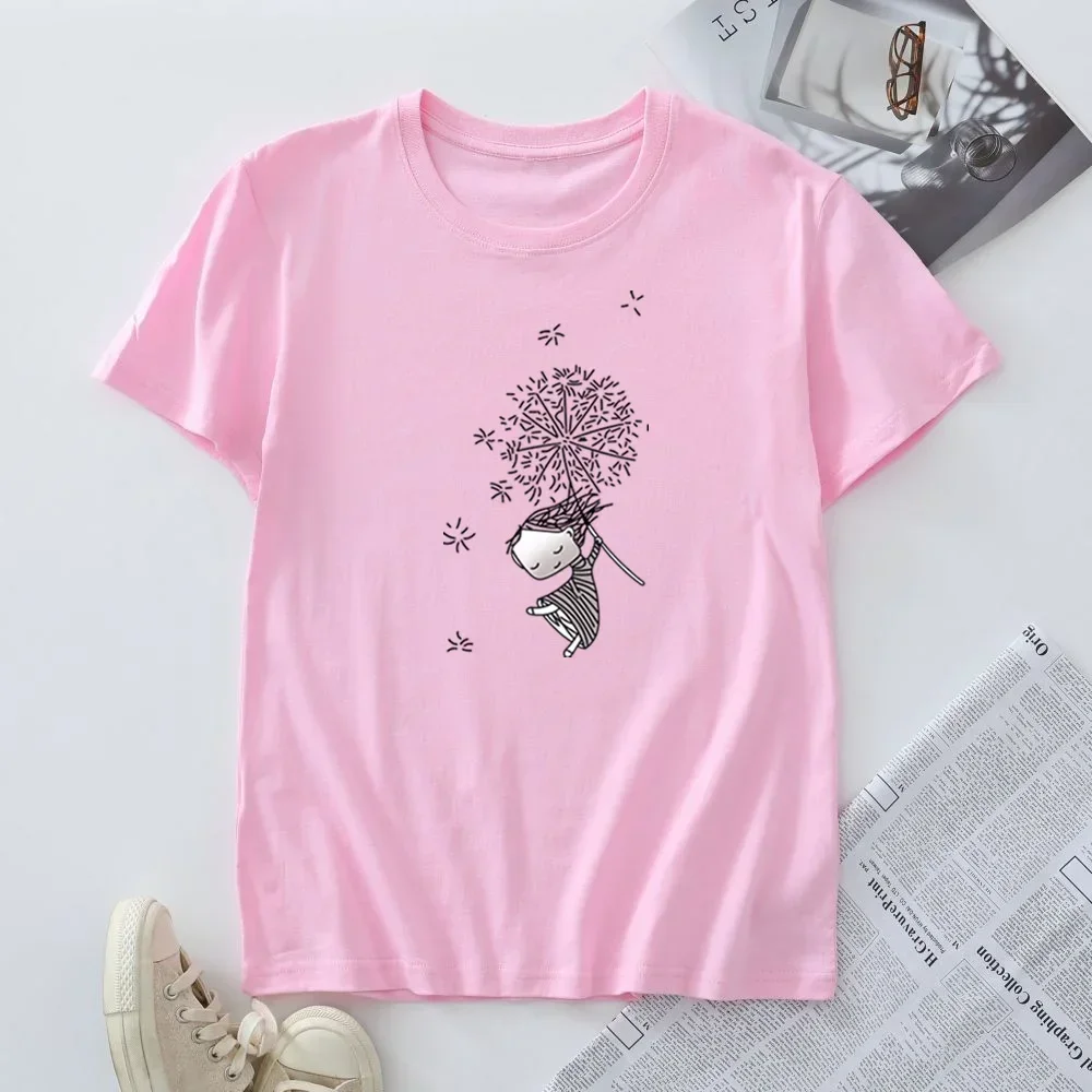 100% Cotton Women\'s T-shirt Oversized Woman Tshirt Fashion Harajuku Graphic T Shirts Summer Short Sleeve Tee Female Tops