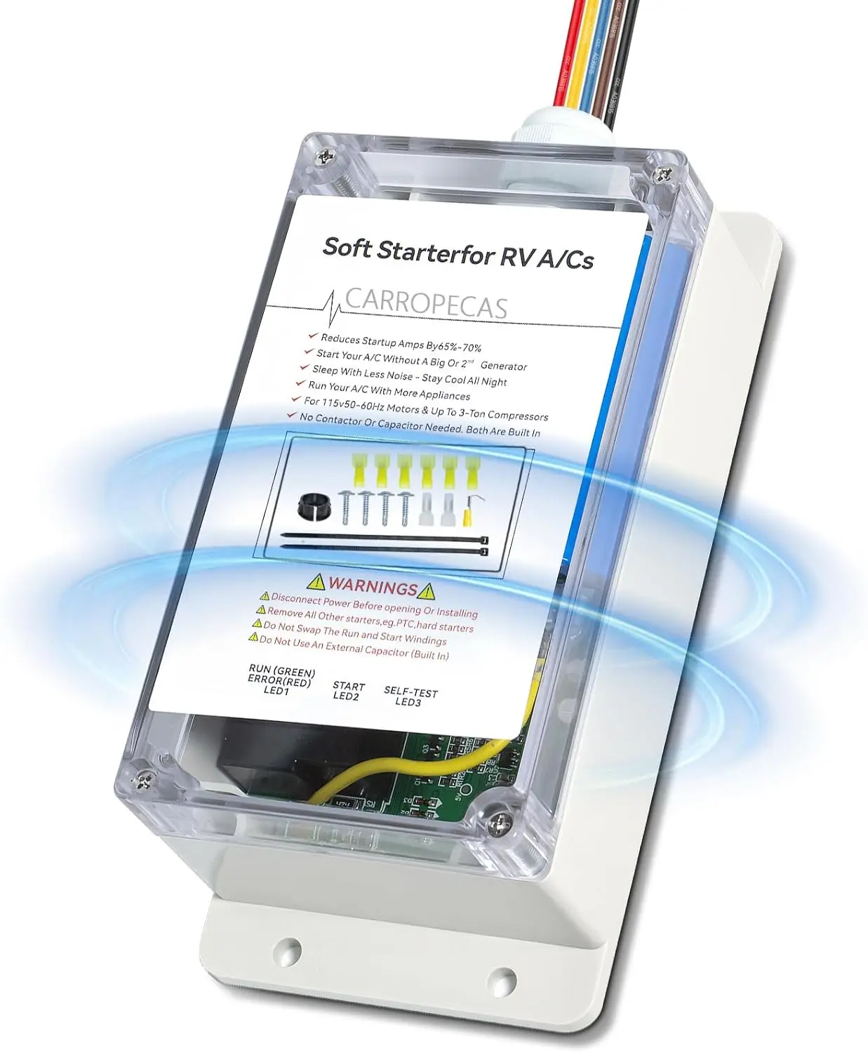 

Soft Start for RV Air Conditioner,Soft Starter for RV Enables Easy Start an A/C,Appliances on RV Power