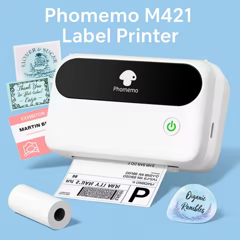 Phomemo M421 4x6 Bluetooth Thermal Label Printer — Best overall phone-and-PC pick