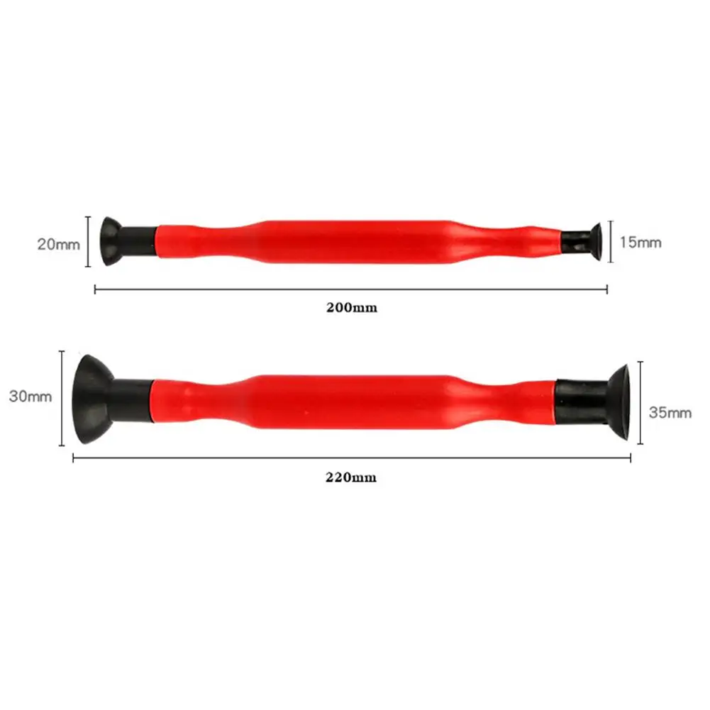 2Pcs Manual Car Valve Lapping Grinding Sticks Portable Valve Lapper Tool With Suction Cups Kit For Auto Vehicles