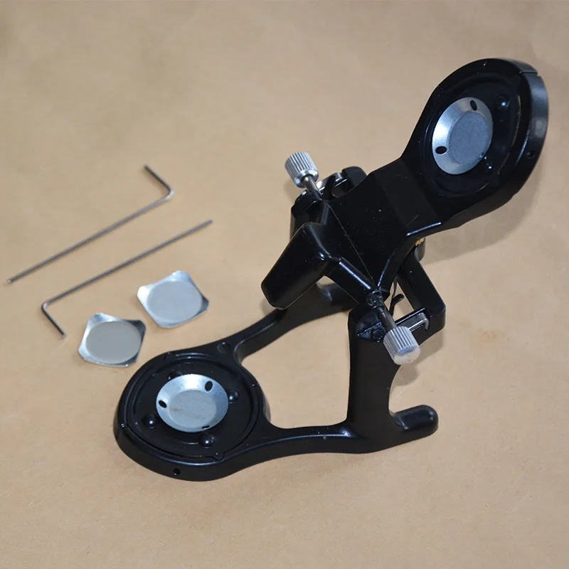 

1SET Adjustable Dental Articulator Aluminum Alloy Denture Magnetic Articulator for Pre-cast Dental Models Mounting