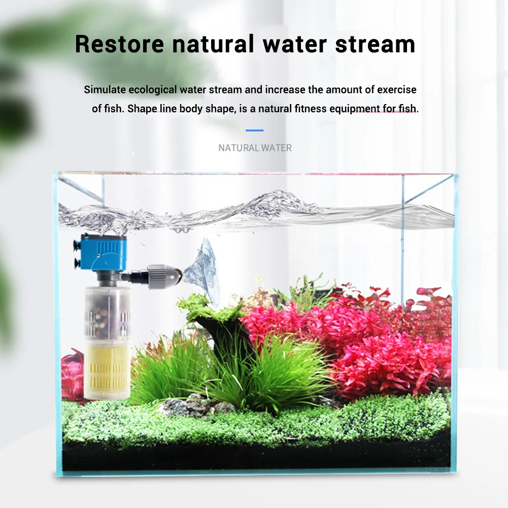 Circulation Pump Aquarium Wave Maker 360 Degree Automatic Rotation Low Decibel Powerful Submersible Water Pump Fish Tank