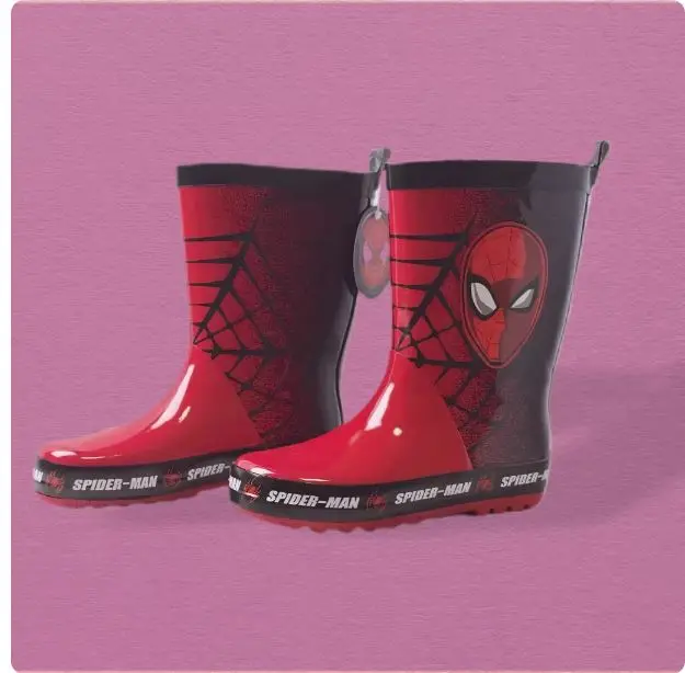 

Original Marvel cartoon kids Spider-Man Rain Boots Student Rain Boots Children's Fashion Non-Slip shoes