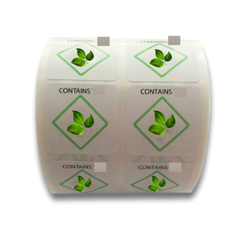 2021 Trend 1000 PCs/roll Warning Stickers Adhesive Labels Warning Label Square Paper for Warning Indication stickers