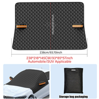 Car Windshield Covers Snow Shield Waterproof Winter Outdoor Awning Sunshield Half Protector Cover External Front Window Sunshade