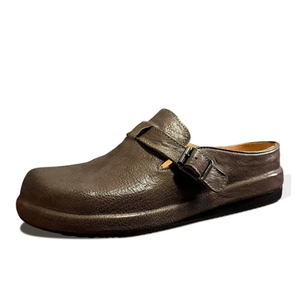 Retro genuine leather shoes, shock-absorbing thick sole, suitable for daily work and casual wear