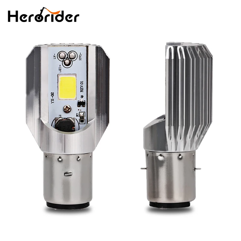 Herorider Motorcycle Headlight Scooter Bulb H6 Ba20d 6000k Light ATV Moto Motorbike Accessories Fog Lamp For Suzuki For Honda