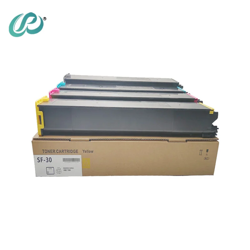 1pcs SF30 Toner Cartridge Compatible for Sharp SFS262 SF312 SF351 SF401 SF501 SF601 Toner Powder BK449g CMY244g Copier Supplies