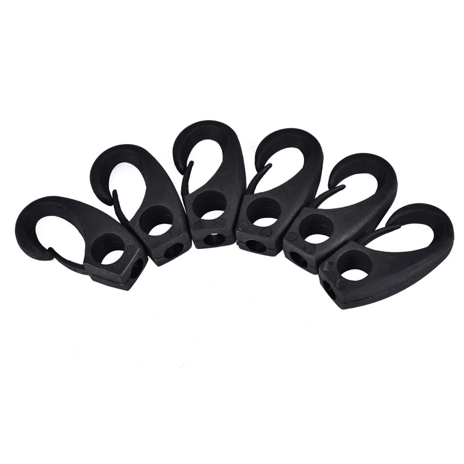 6 Pcs Nylon Lashing Shock Hook for Boat Canoe Kayak Boating Accessories