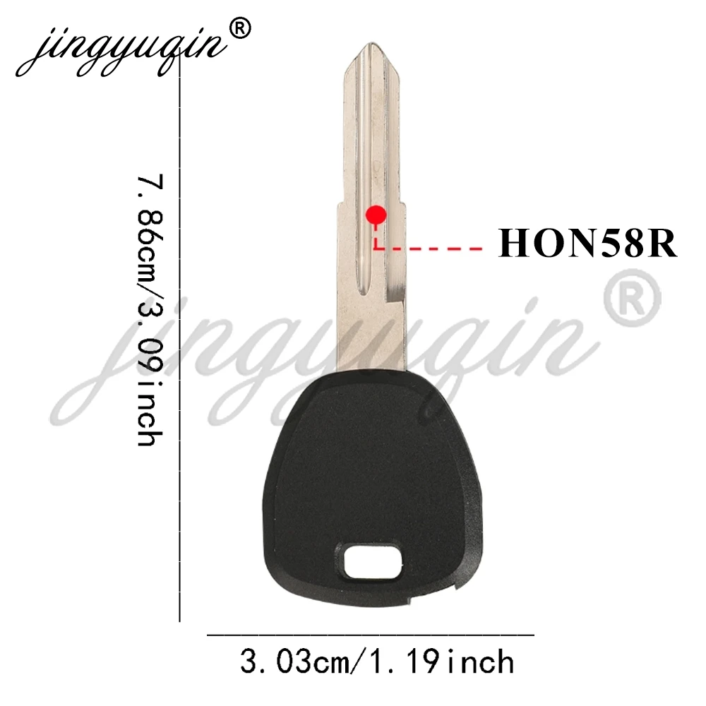 jingyuqin 5/10pcs Transponder Ignition Key Shell Case For Honda Accord Odyssey Insight Acura Civic S200 1998-2002 Hon58R Blade