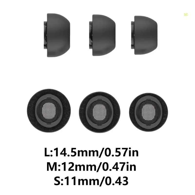 سدادة أذن من رغوة الذاكرة لسماعات الأذن 3Pro، عزل الضوضاء مقاس S/M/L شحن مباشر