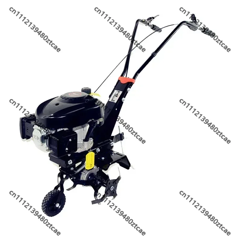 Nueva motocultora manual de 4 tiempos para aflojar la tierra, hacer zanjas, desherbar y cultivar huertos, jardines y granjas.