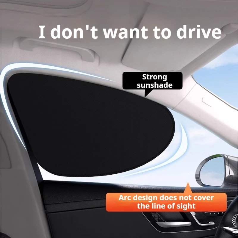 

Car Sunshade Window Self-priming Sunscreen Heat Insulation Shield Inside Electrostatic Adsorption Side Curtain Privacy Car Mesh