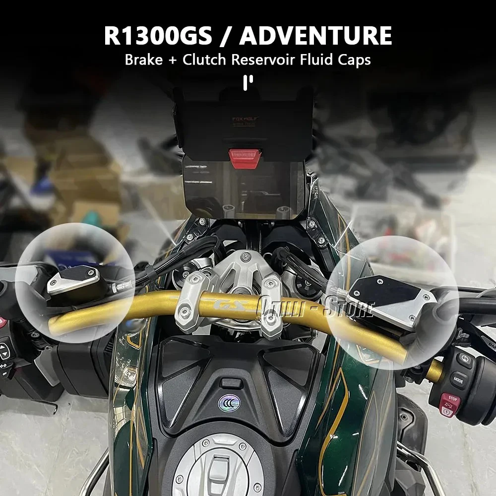 สําหรับ BMW R1300GS ผจญภัย R1300 GS R 1300 GS ADV 2023 2024 2025 รถจักรยานยนต์คลัทช์เบรคหน้าอ่างเก็บน้ําฝาครอบหมวก