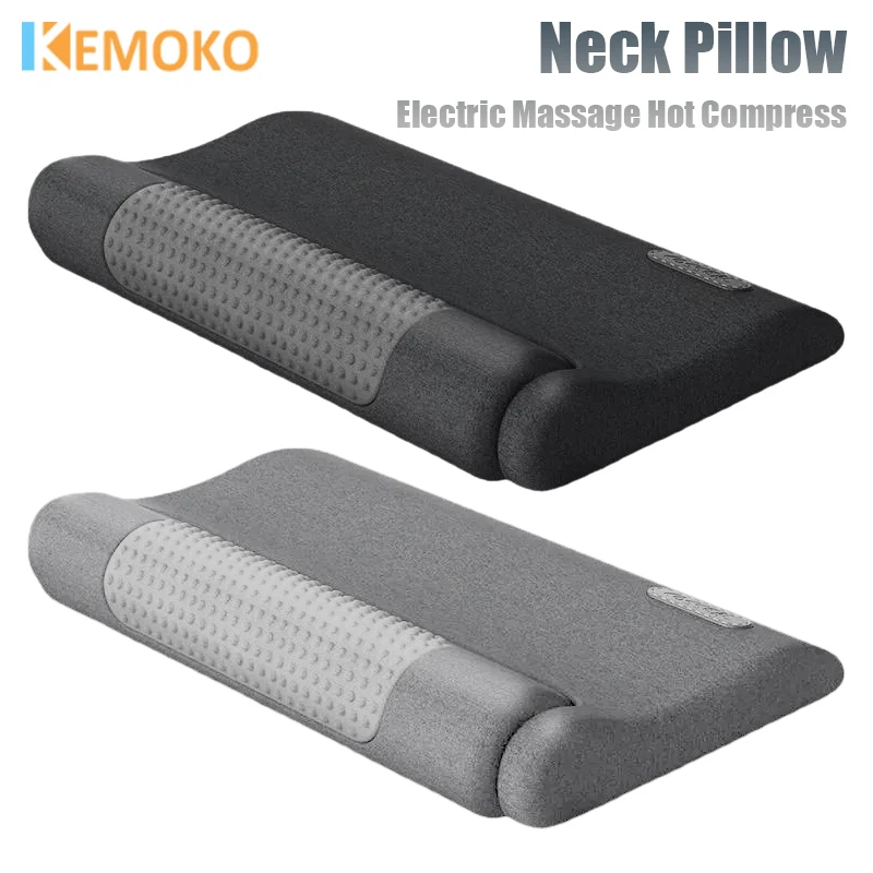 

3-in-1 Neck Massager Cervical Pillow Hot Compress Vibration Neck Traction Relax Relax Sleeping Pillow Spine Support Massager