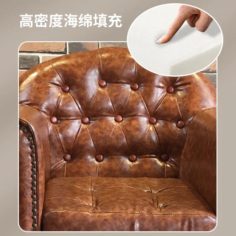 Fashion European hair salon chair Light luxury foreign trade hair salon Rotating lifting chair American oil head hair cutting an