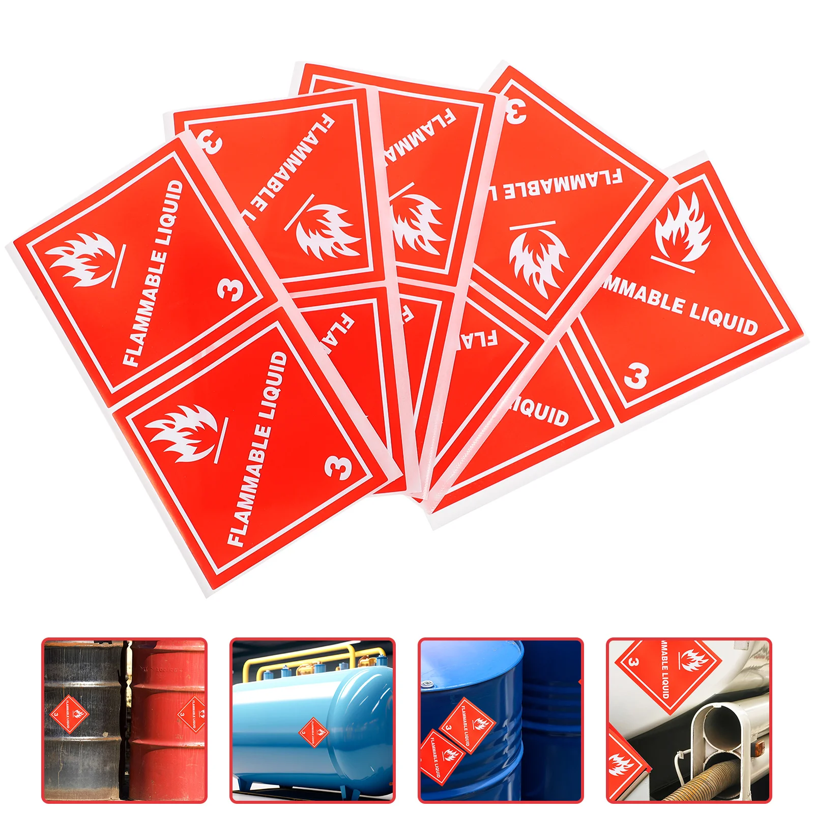 20 Pcs Warning Label Liquid Decal Decals Labels Sticker Symbol Sign Stickers Copper Plate Caution Signs Round