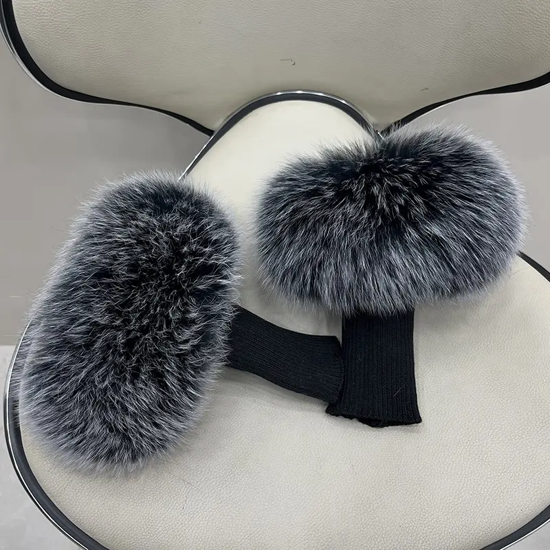 Real Fox Fur Cuffs Arm Warmer Women Bracelet Fur Wristband Glove Warmer Wrist Warmer Coat Jacket Boots Warm Accessories - Image 4