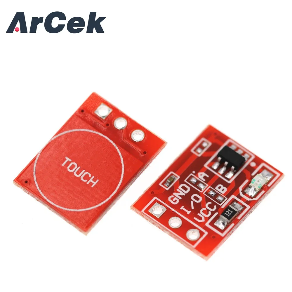 5PCS TTP223 Touch Key Switch Module Touching Button Self-Locking/No-Locking Capacitive Switches Single Channel Reconstruction