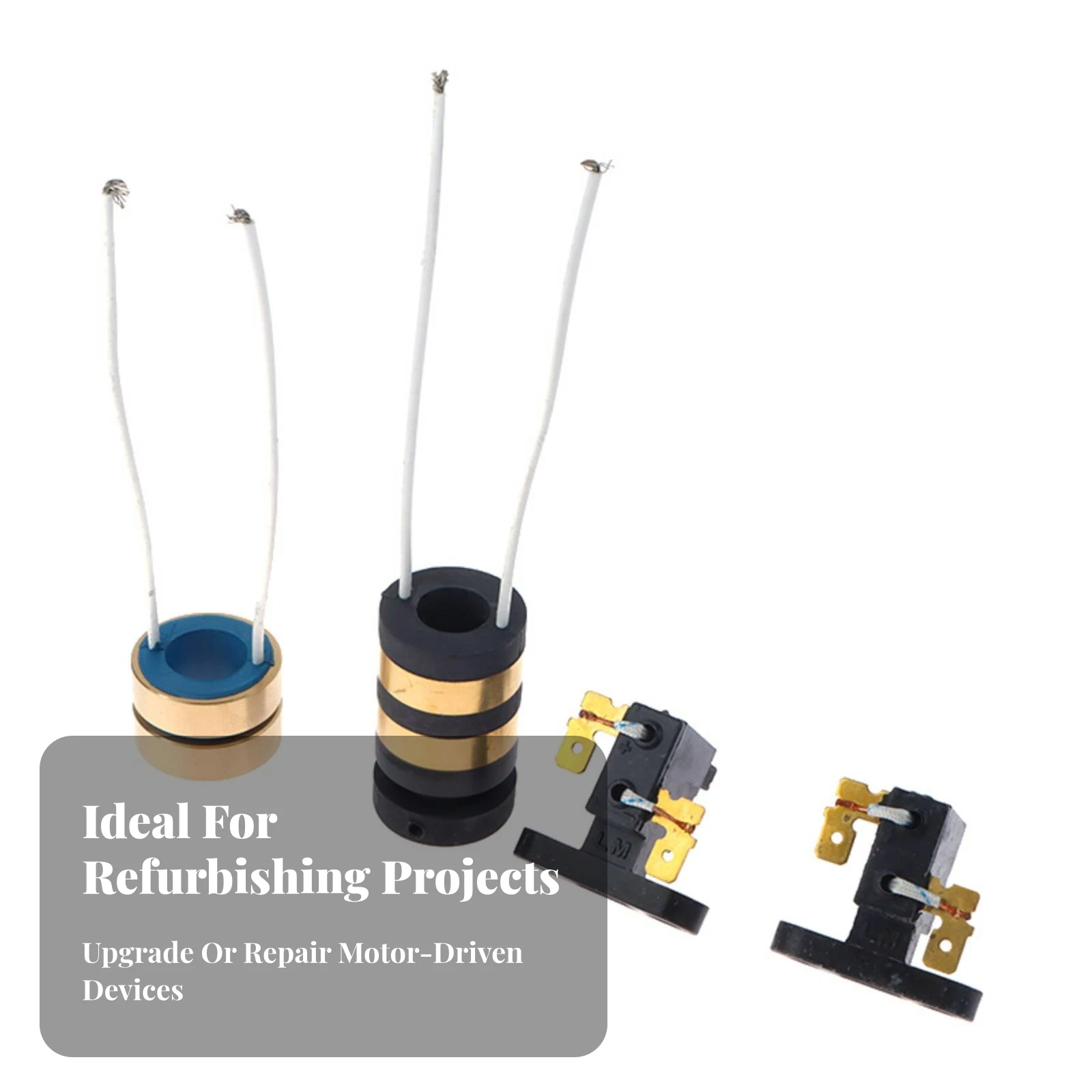 Cotton Candy Machine Slip Ring Smooth Operation Slip Ring with Carbon Brush Component Long Service Life Heat Resistant