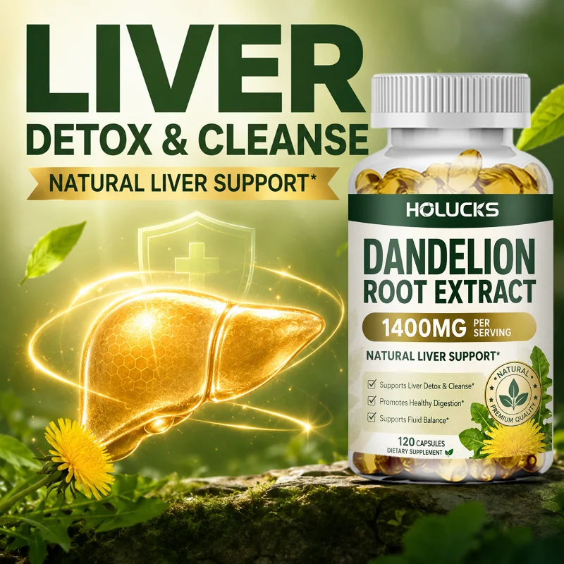 Dandelion Root Extract Supplement, for Liver Detox & Cleanse,  Promote Digestion, Immune Support, All-Natural, Non-GMO
