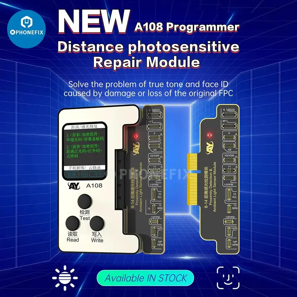 AY A108 Distance Photosensible Tech avec réparation d'écouteur FPC Flex Cable pour iPhone X-14PM Distance Photosenstive Repair