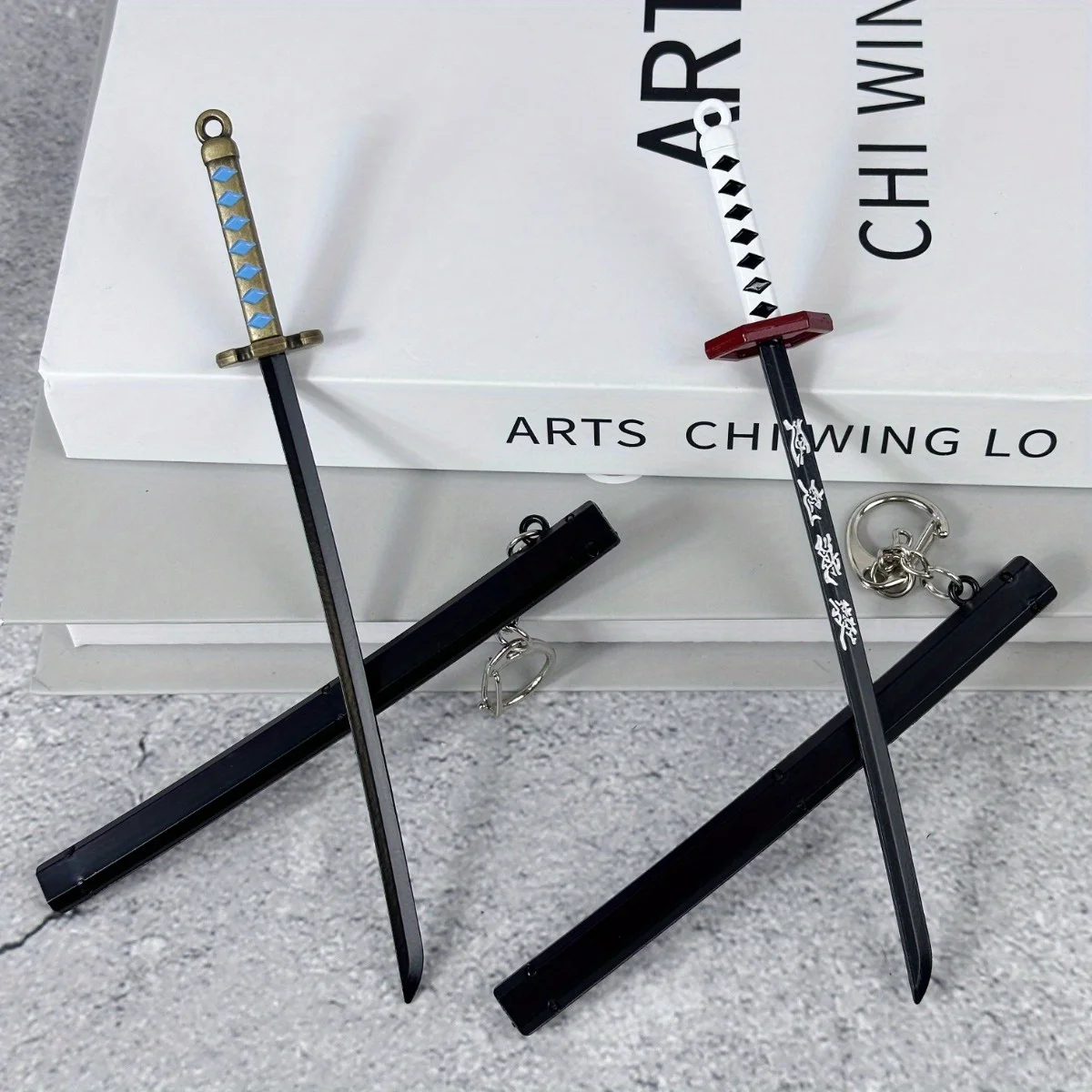 Mini espada de hierro Katana de Metal de 6 pulgadas, hoja Katana japonesa Real de Anime, figura de cuchillo Ninja, espada samurái Original, regalo de decoración