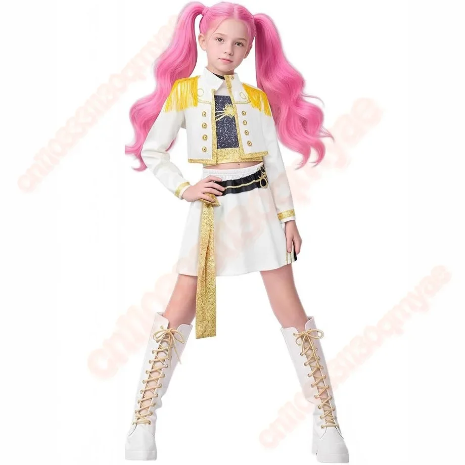 

Костюм для косплея на Хэллоуин Rumi Mira Zoey pour enfants filles, imprimé en 3D, Kpop, chasseur de démons, Huntrix