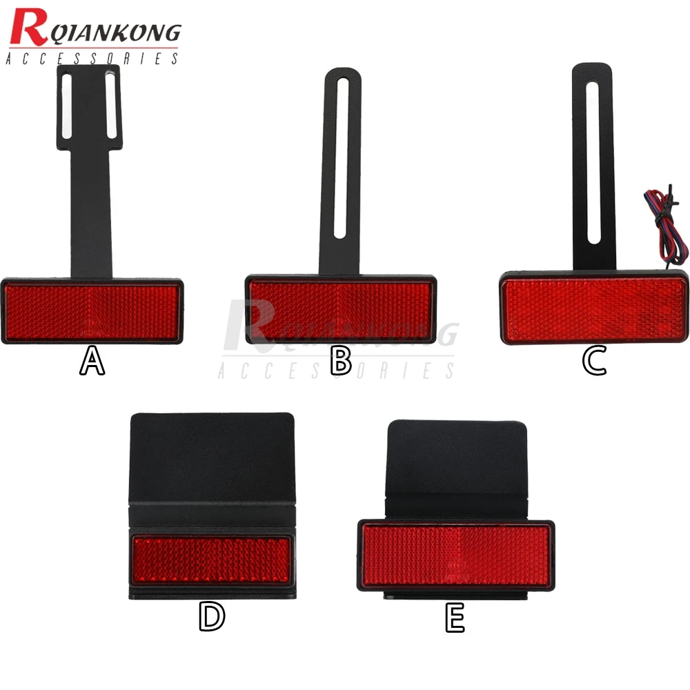 Universal License Plate Holder Parts Extend Tail Reflector For Aprilia SR150 SXR160 TUAREG 125 660 Adventure Tuareg660 1986-2026