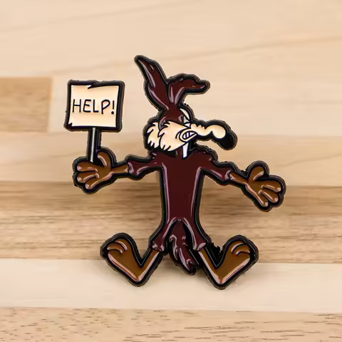 HELP! Enamel Pin Funny Cartoon Badges on Backpack Women's Brooches Hat Lapel Pins Cosplay Accessories Toys Gifts