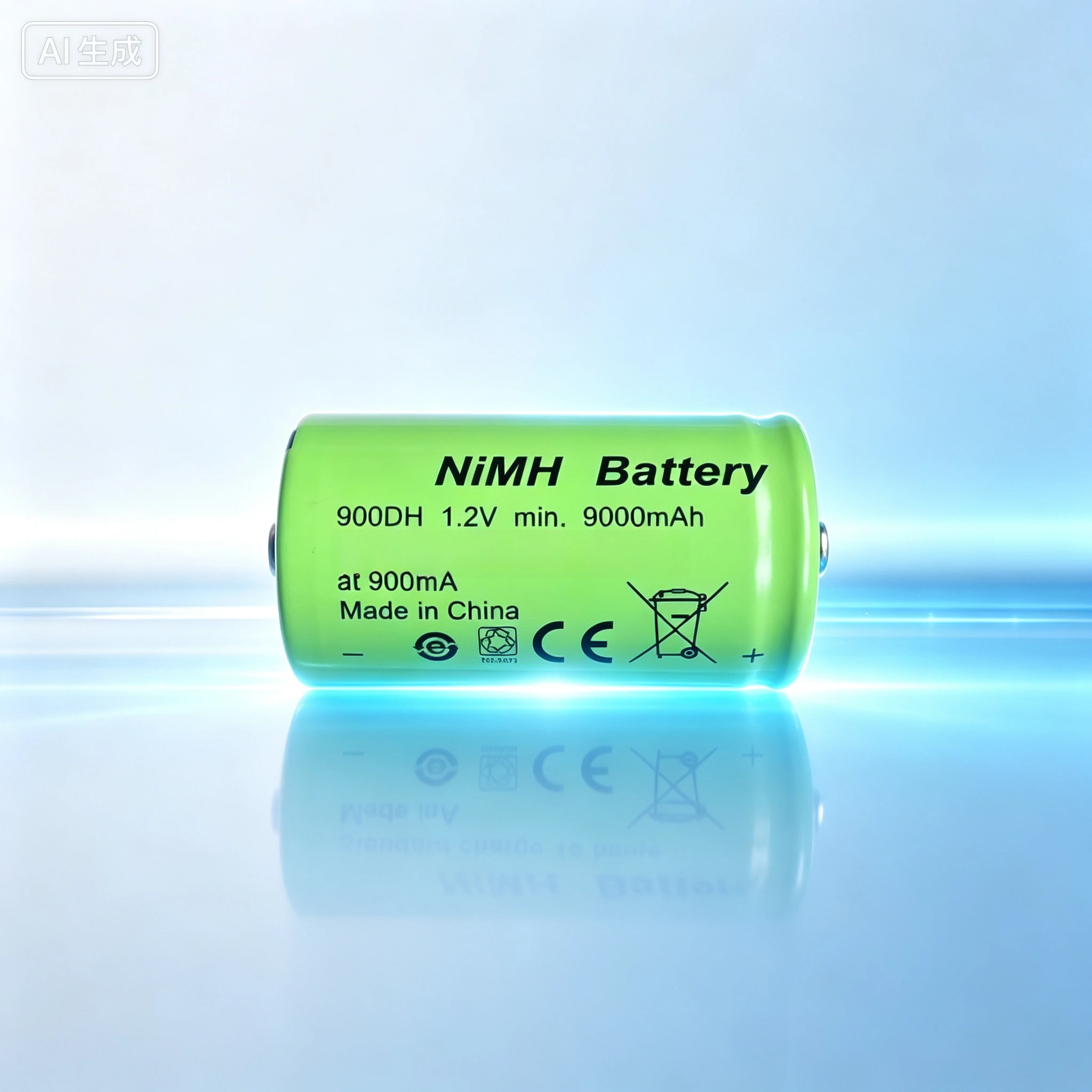Ni-MH Rechargeable Battery for Size D 9000mAh Low Self Discharge