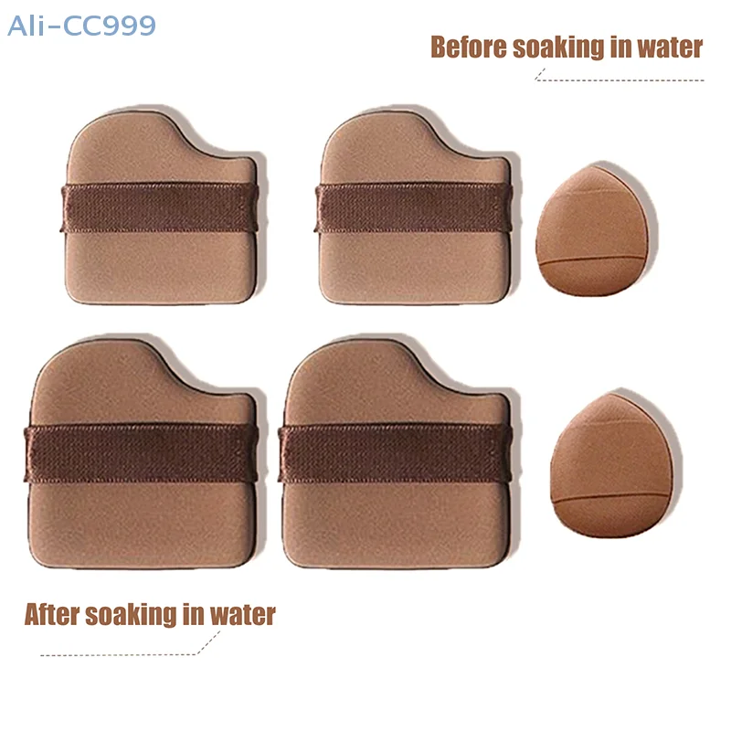 Chocolate Cosmetic Puff Make Up Sponges Wet Dry Use For Face Eye Contouring Shadow Cosmetic Foundation Concealer 4/5/6/10Pcs