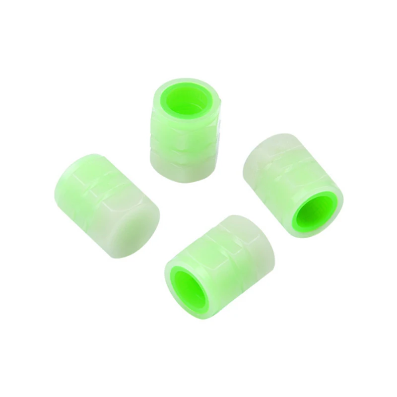 Tampa de válvula luminosa universal plástico abs dustproof acessórios pneumáticos da motocicleta haste do pneu carro cobre acessórios do pneu automóve
