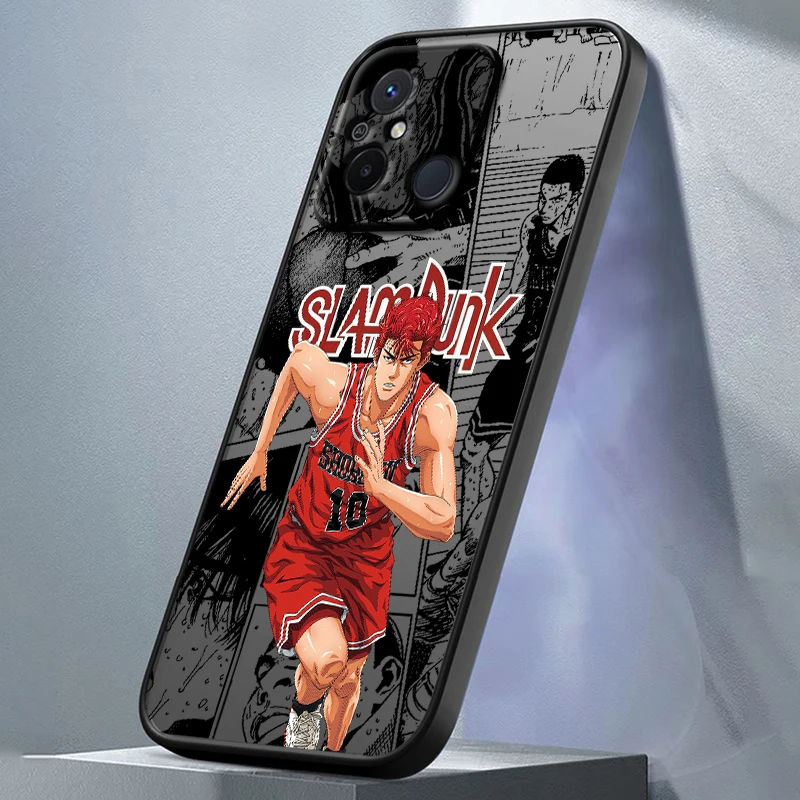 Anime Slam Dunk For POCO X5 X4 X3 C65 C51 C55 C50 C40 M6 M5S M5 M4 M3 F5 F4 GT Pro NFC TPU Frosted Translucent Phone Case