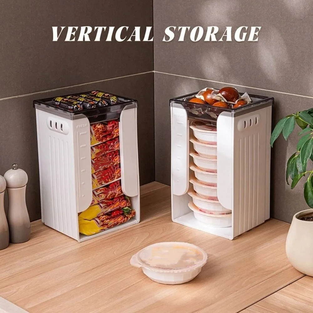 Large Capacity Instant Noodles Storage Box Plastic Rectangular Korea Ramen Storage Box Folding Space Saving 2