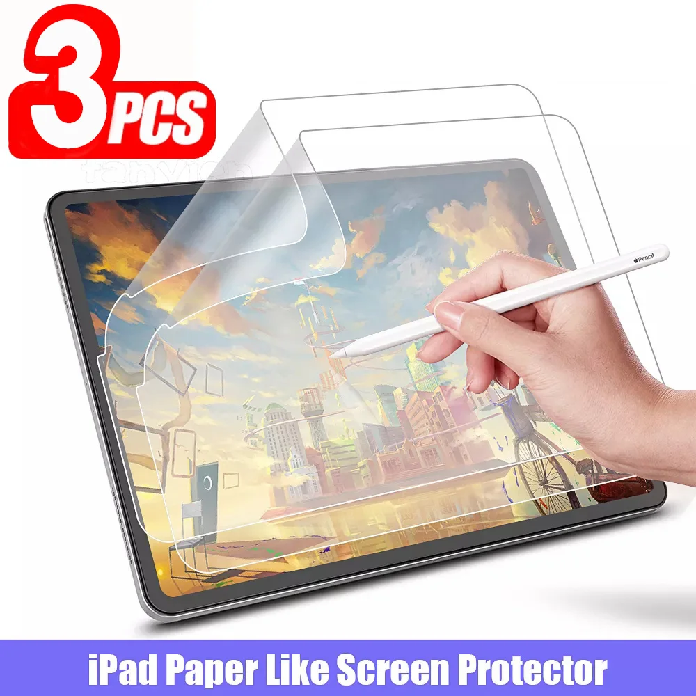 

(3 Pack) For Apple iPad Pro 11 2018 2020 2021 2022 3th 4th 5th 6th Generation Paper Film Tablet Screen Protector