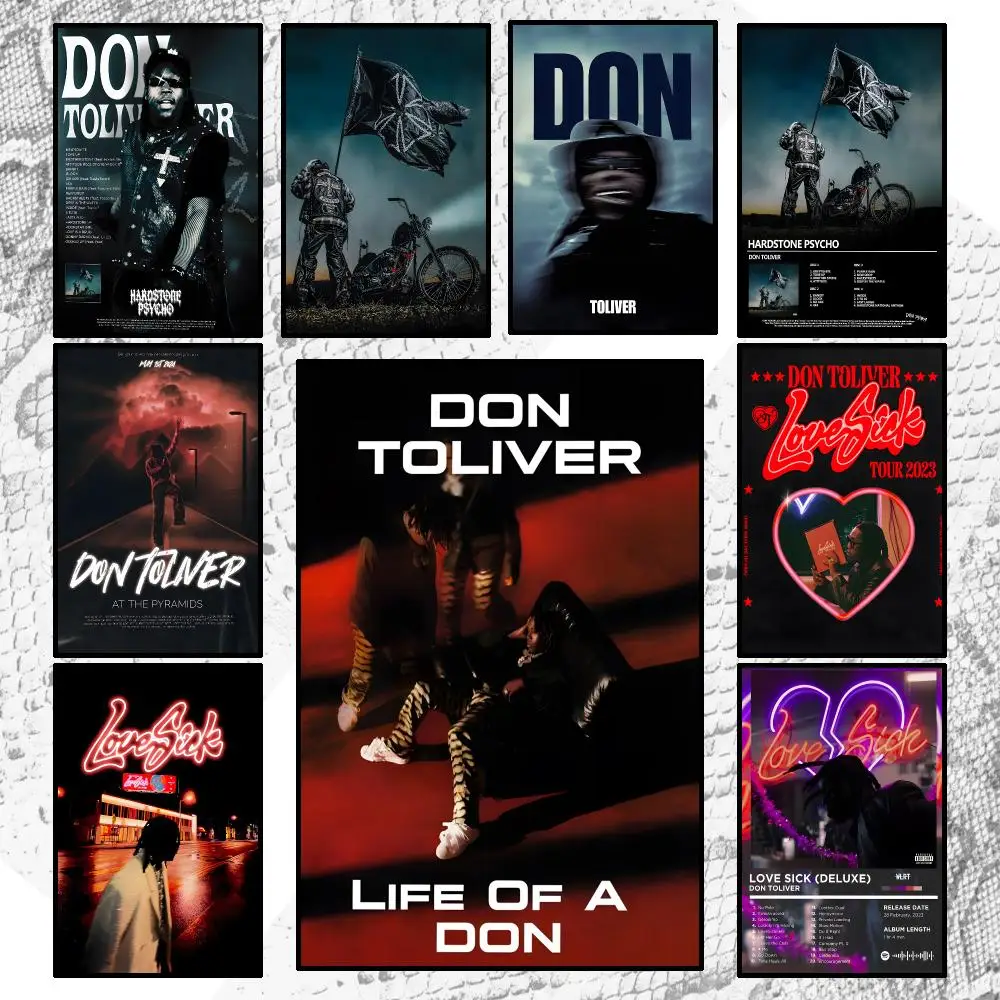 Music Rap Artist HipHop Don Toliver Poster Wall Art Poster HD Waterproof PP Print Bedroom Living Room Office Decor Gift