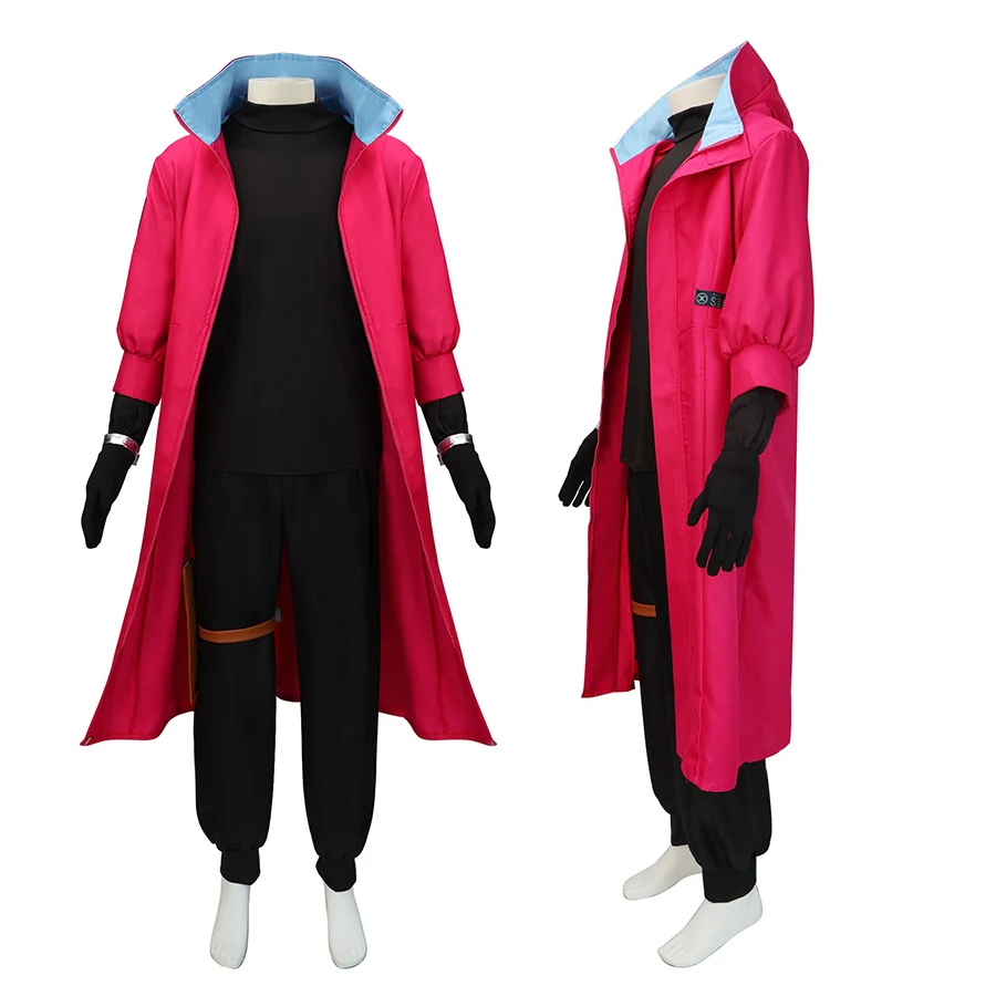 Anime Cosplay Vash the Stampede Trigun Cosplay Costume Men Uniform Suit Coat Shirt Pants Glasses Wig Halloween Costumes Outfits