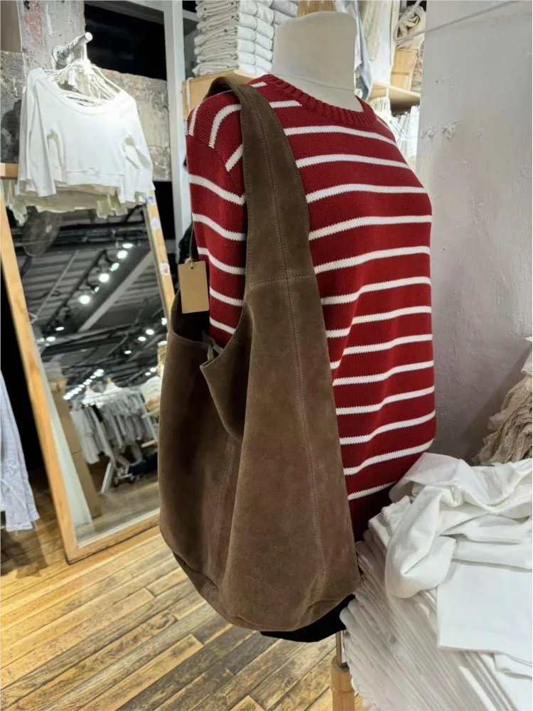 

Fashion Brown Pu Tote Bag Four Season American Chic High Capacity Lady Shoulder Bags School Style High Street Vintage Handbags