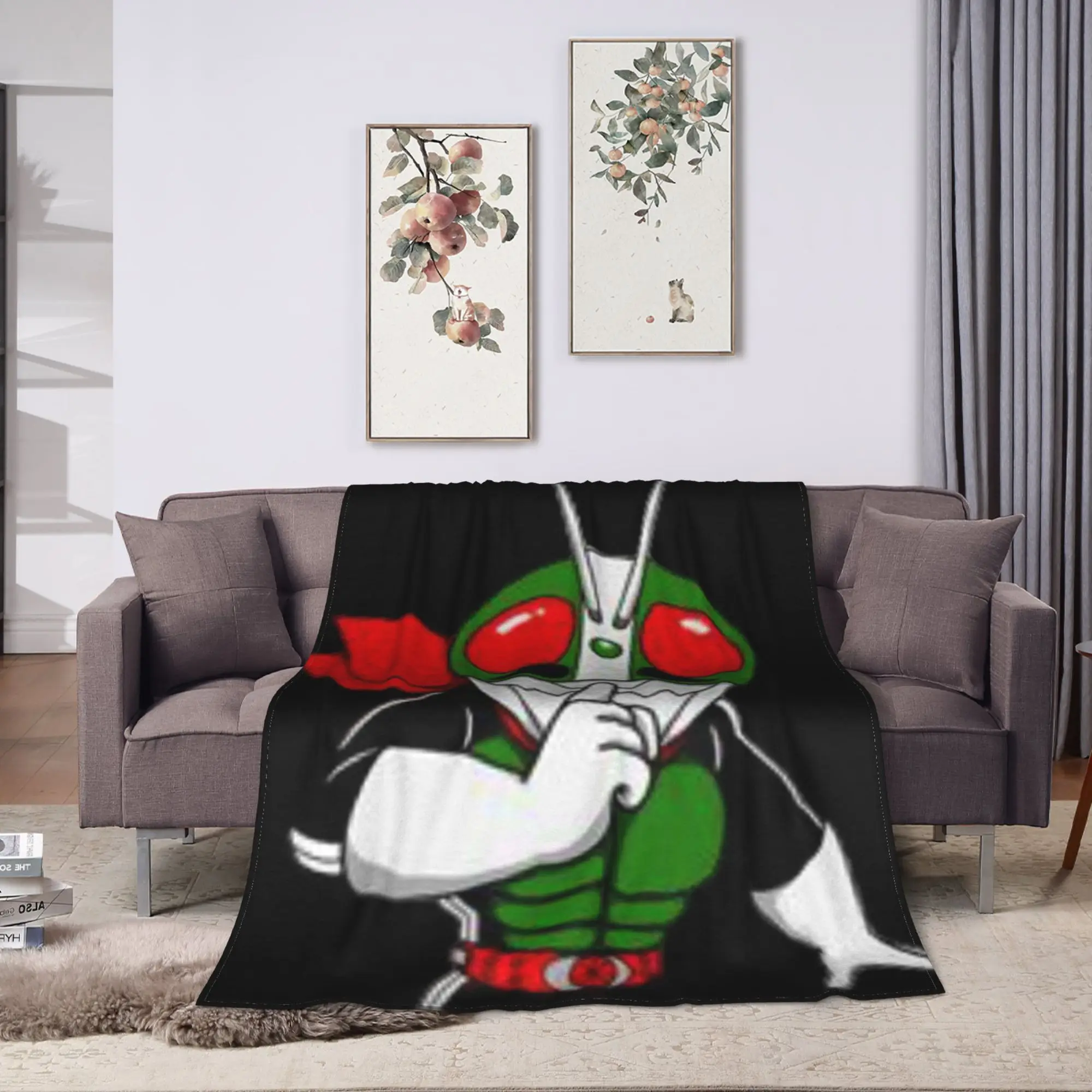 Kamen Rider Cartoon Blanket Quality Super Soft  Bedding Throws Autumn Camping Outdoor Print Bedspread