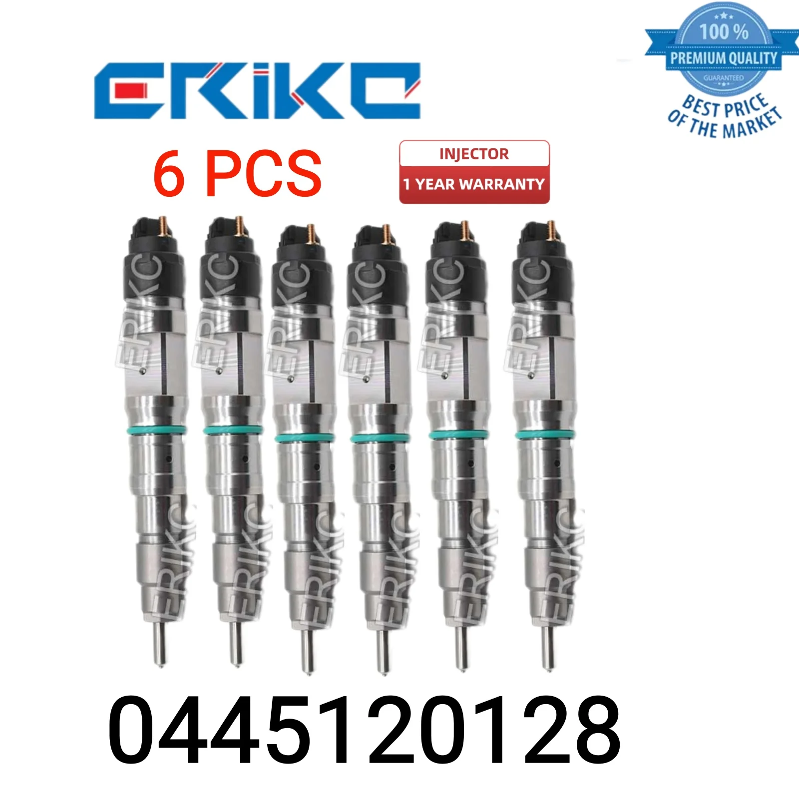 6 PCS 0445120128 Auto Fuel Pump Injector 0 445 120 128 Nozzle Injector 0445 120 128 Auto Electric Fuel Injector