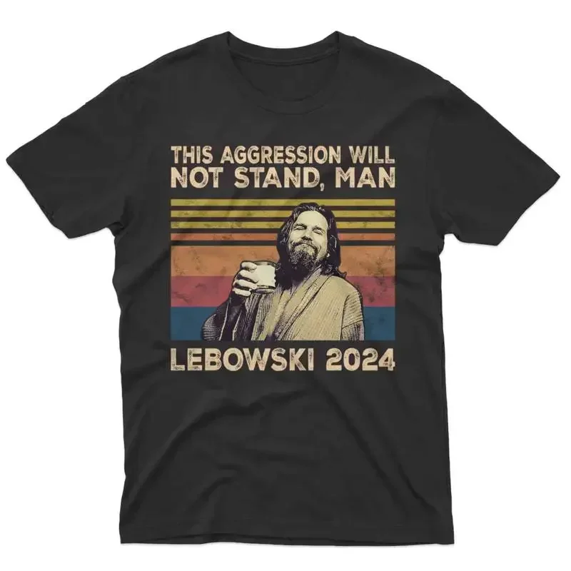 Sale This Aggression Will Not Stand Man Lebowski 2024 Vintage T Shirt For