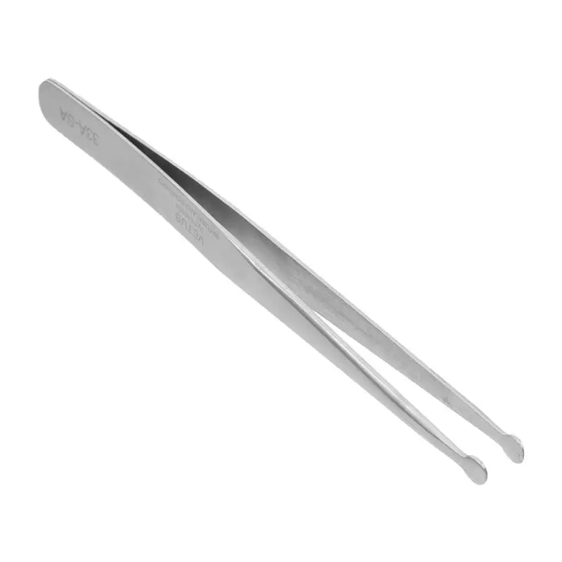 Precision Tweezers Plier Stamp Tweezer Anti-Static Stainless Steel Tweezers Round Tweezers Stamp Collecting Tweezers