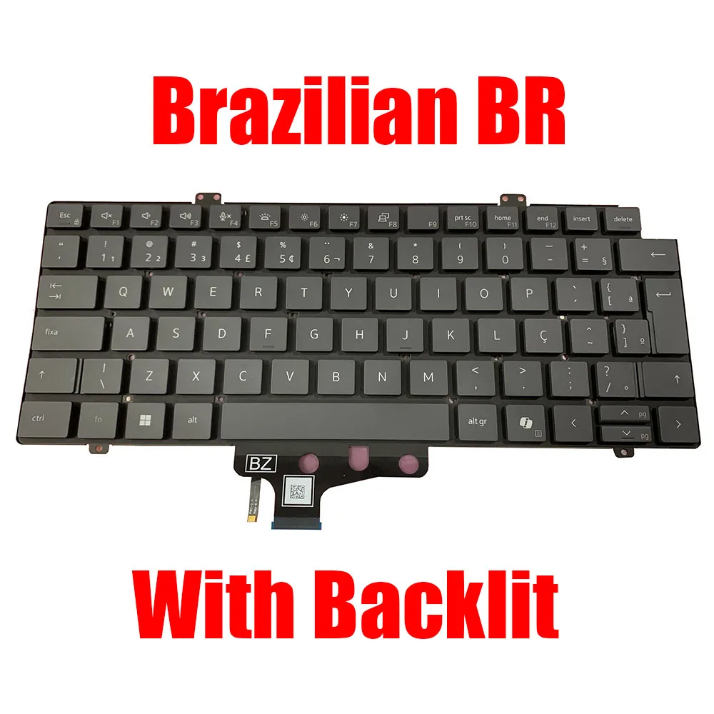 FR US BR UK LA JP Keyboard For Dell Pro 14 PC14250 PC14255 / Pro 14 Plus PB14250 PB14255 / PB14250 2-in-1 PB14255 2-in-1