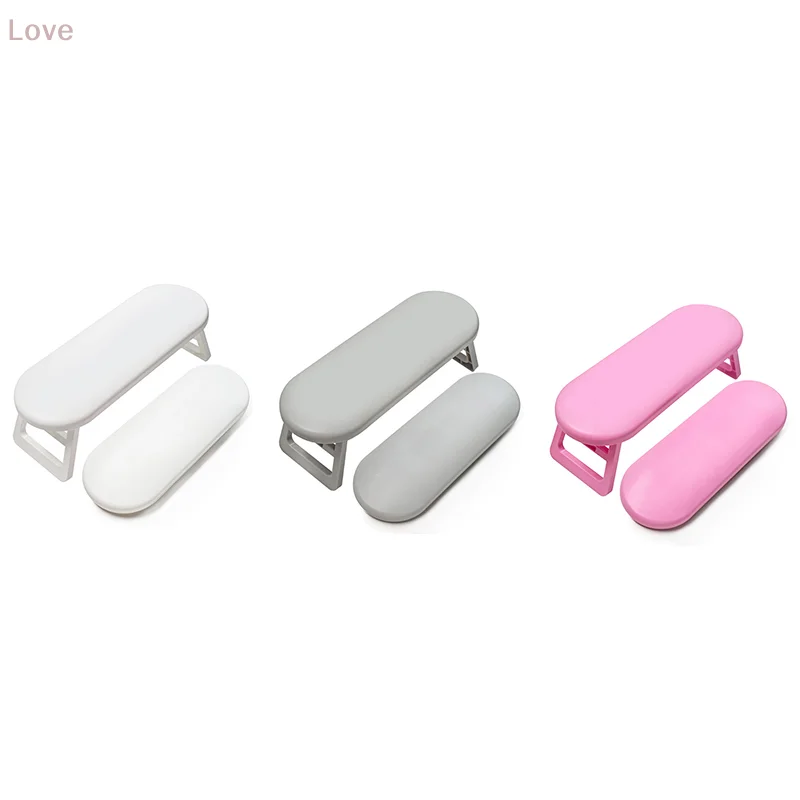 [L & P] للطي مسمار اليد مانيكير بقية حامل ذراع وسادة وسادة حامل الجدول مكتب مسند الذراع الإسفنج دعم حصيرة البولندية أداة الممارسة