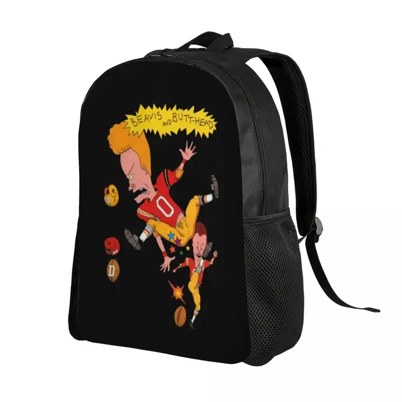 MTV Classic Beavis And Butthead Travel Backpack School Computer Bookbag Playing Baseball Lover College Student Daypack Bags