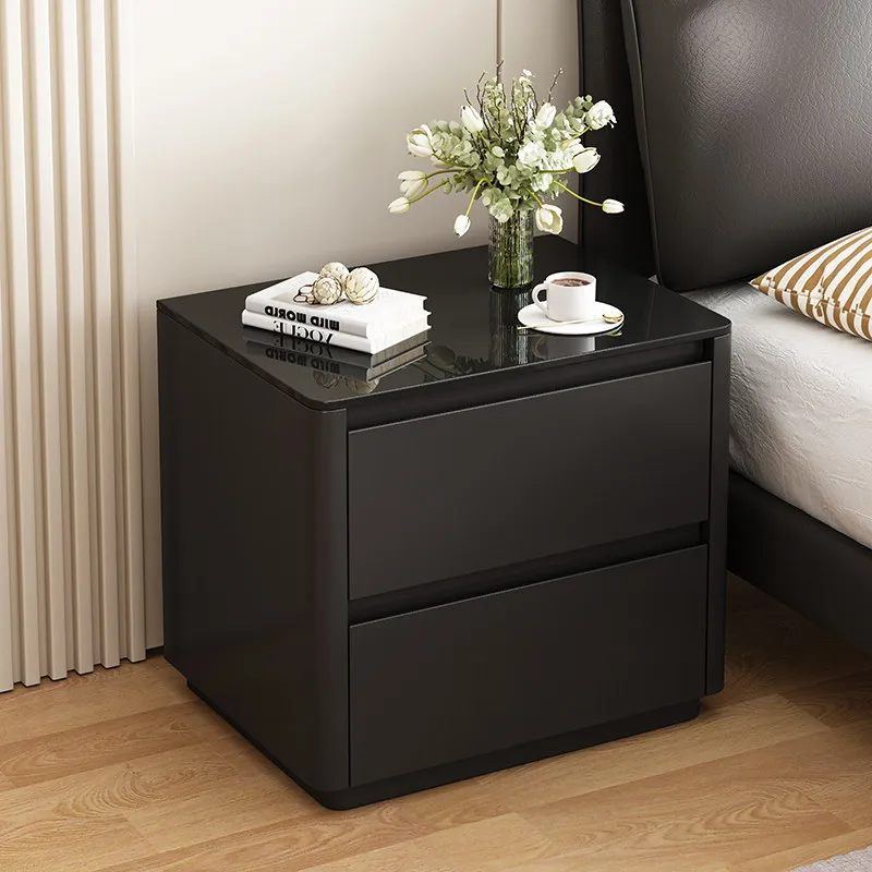 Designer Cute Bedside Table Secret Glossy Storage Dressers Bedside Table Storage Dressers Muebles Para Hogar Bedroom Furniture