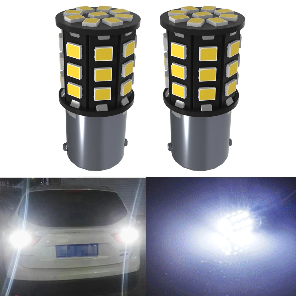 

2x 1000Lm 1156 P21W BA15S LED Bulbs Car Reversing lights Daytime Running Lamps DRL White DC12V For Audi Alfa Romeo BMW Chevrolet
