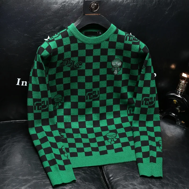 

Fashionable Casual Long Sleeve Knitted Sweater for Men Stylish Autumn Winter New Arrival Comfortable Fit Polyester Nylon Rayo...
