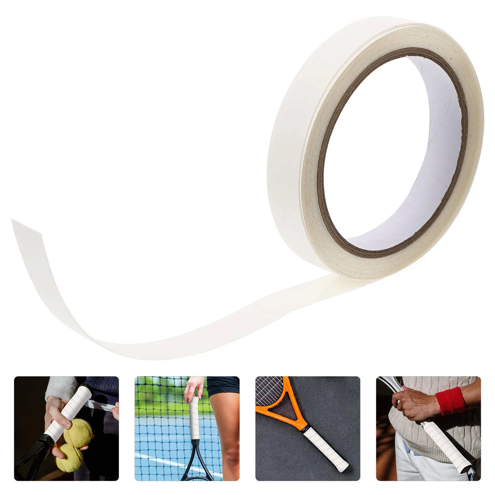 

1 Roll Professional Grade Transparent Racket Protection Tape Tpu Material Easy Peel Anti-Scratch Frame Tape for Tennis Badminton